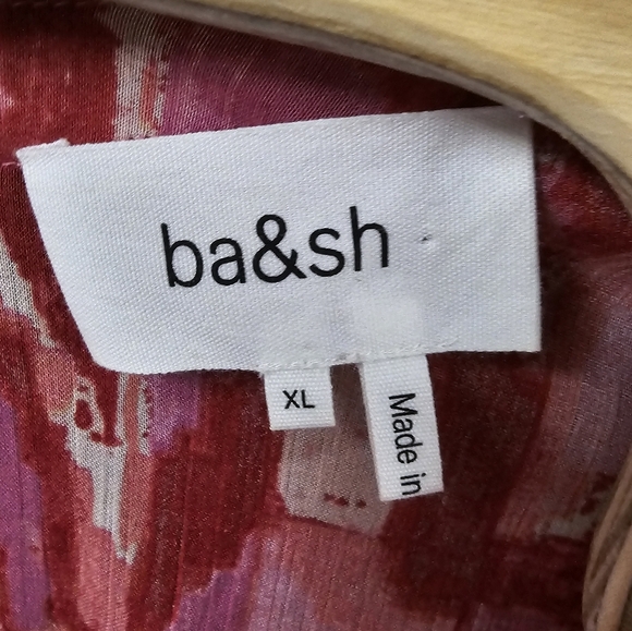 Ba&sh Women's Pink Talita Tiered‎ Mini Dress Size XL - Picture 7 of 10